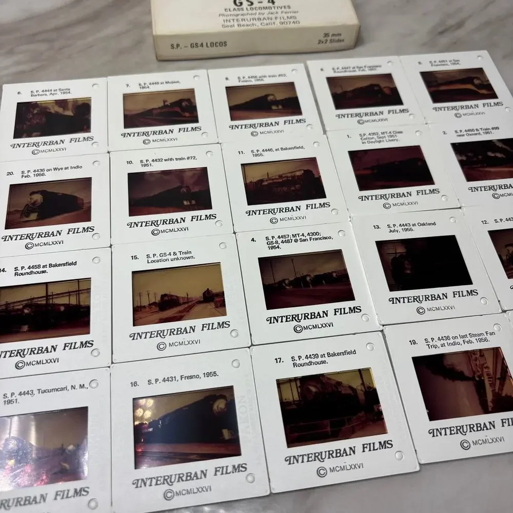 Vintage Southern Pacific GS-4 35mm Film Slides Set of 20